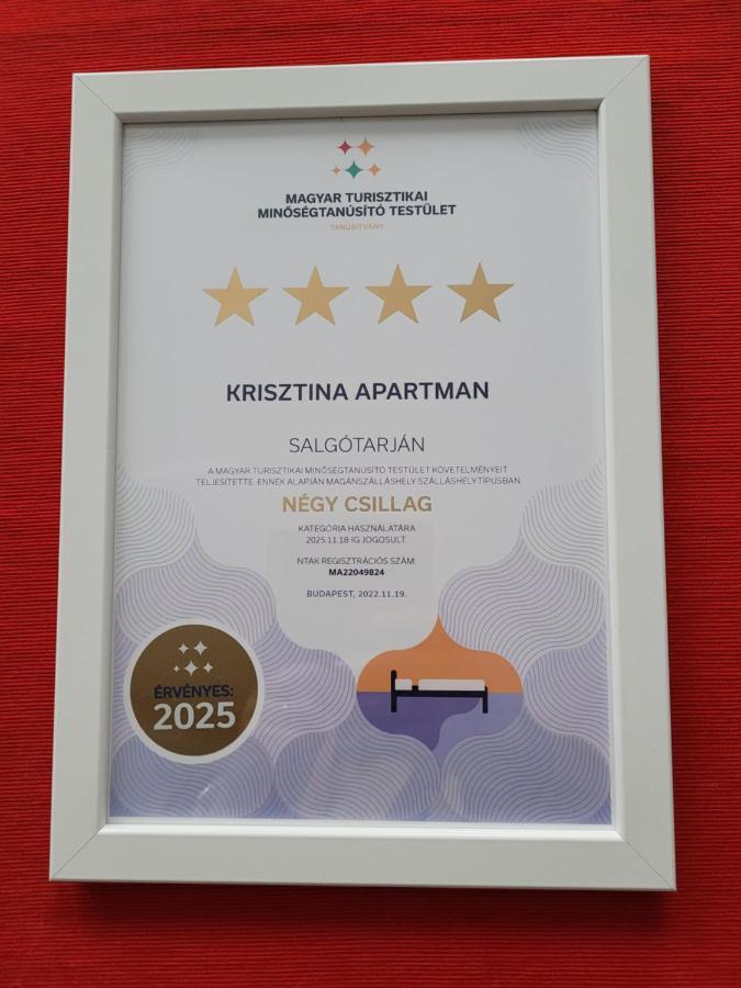 Ferienwohnung Krisztina Apartman Salgótarján Exterior foto